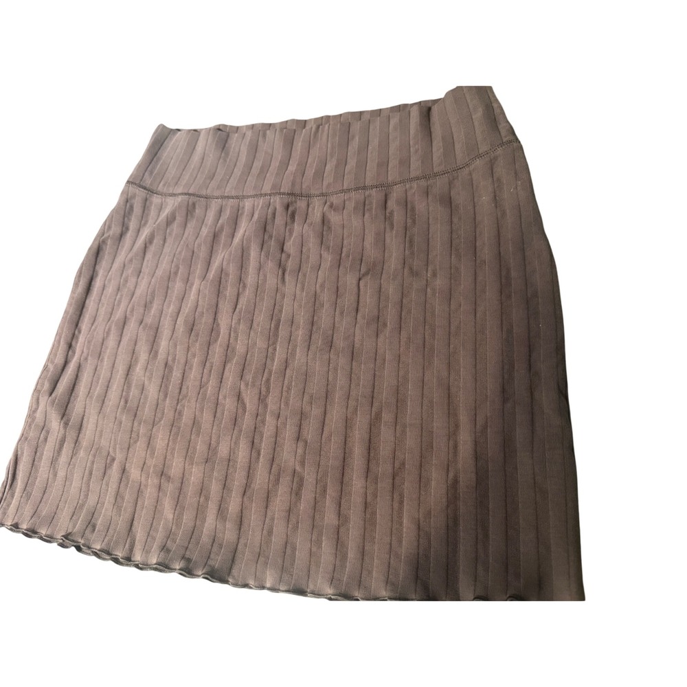 OFFLINE by Aerie OG Original Ribbed Mini Skirt Brown Size Medium